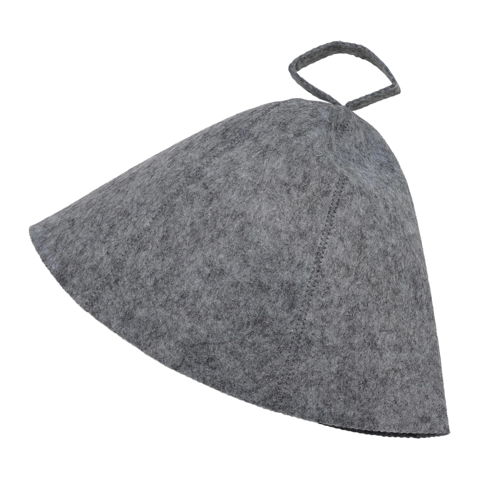Protection Soft Solid Wool Cap for Sauna Use