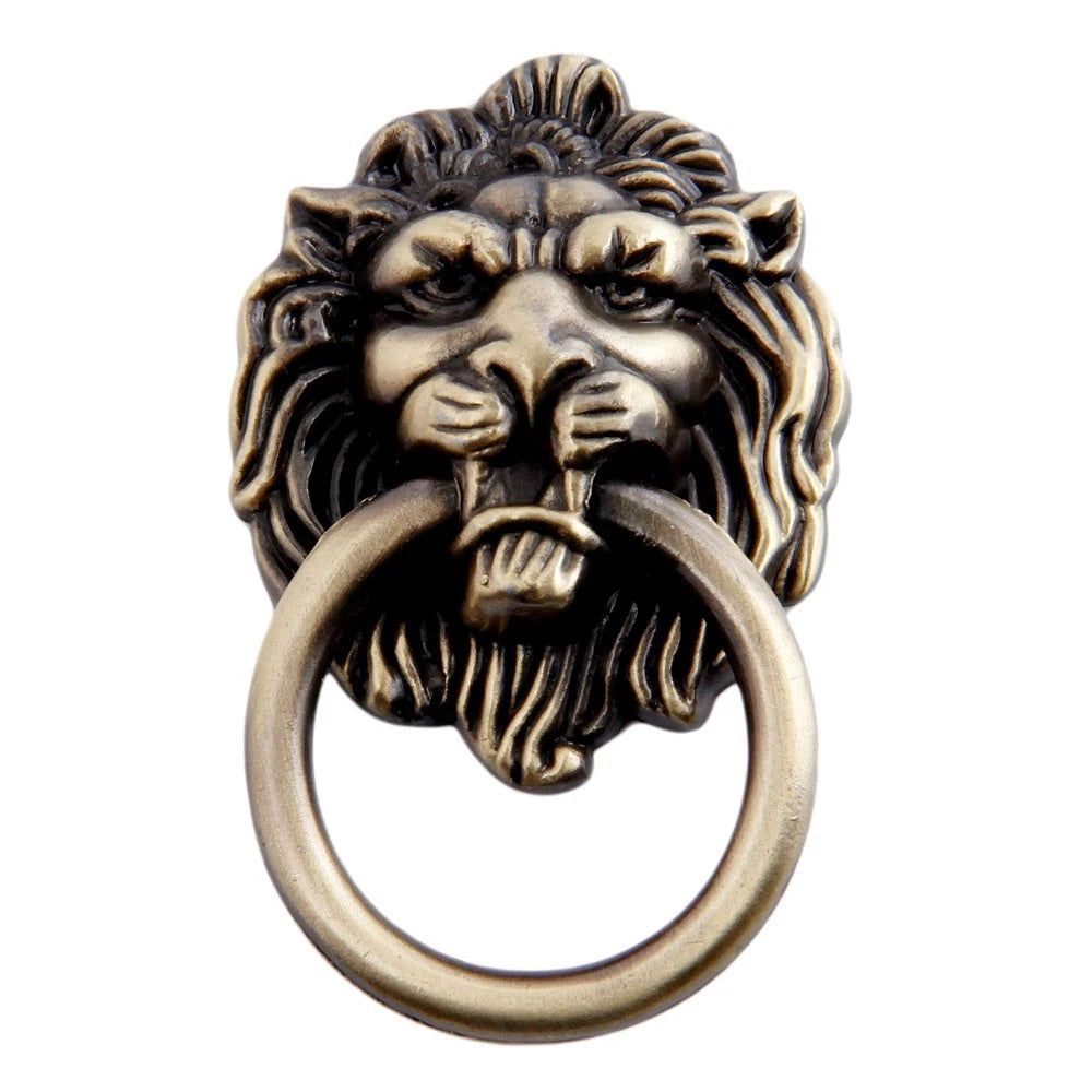 10X Lion Head Door Pull Knob Handles for Cabinet Drawer Hardware