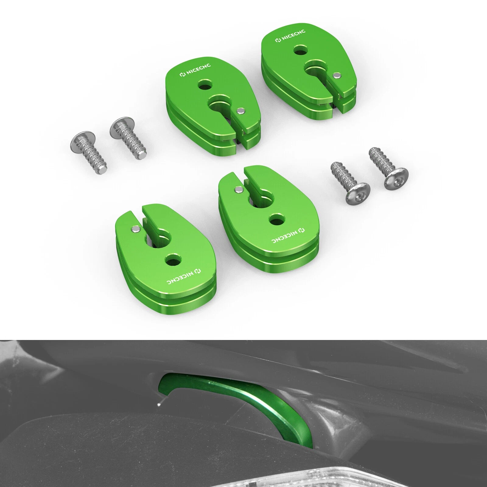 Blinker Stalk Replacement Adapters for Kawasaki KLR650 (2008–2018)