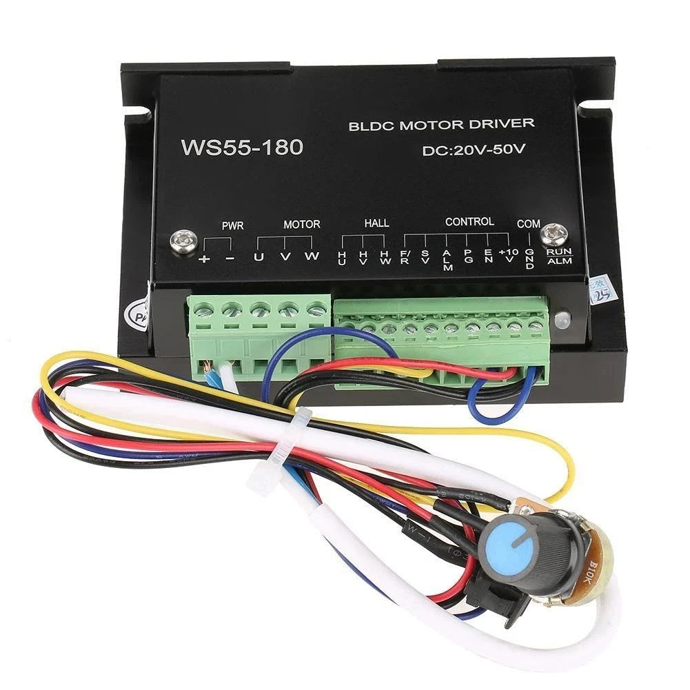 BLDC Motor Driver Controller WS55-180 20V to 50V 10A for Spindle Use