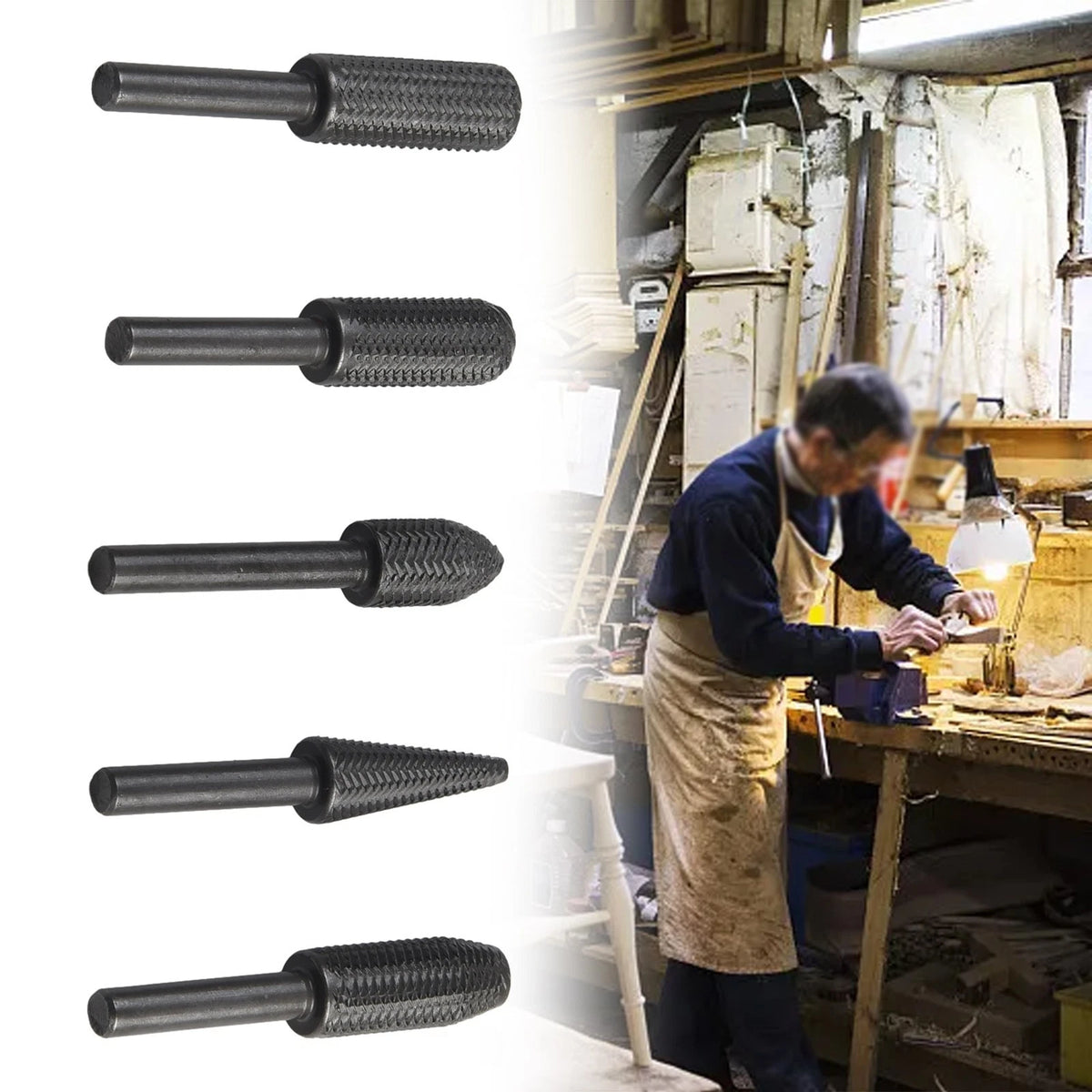 Rotary Rasp File for Metal Derusting Electric Grinding Tool