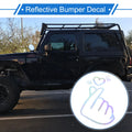 Reflective Bumper Decal for - Colorful Gradient Heart