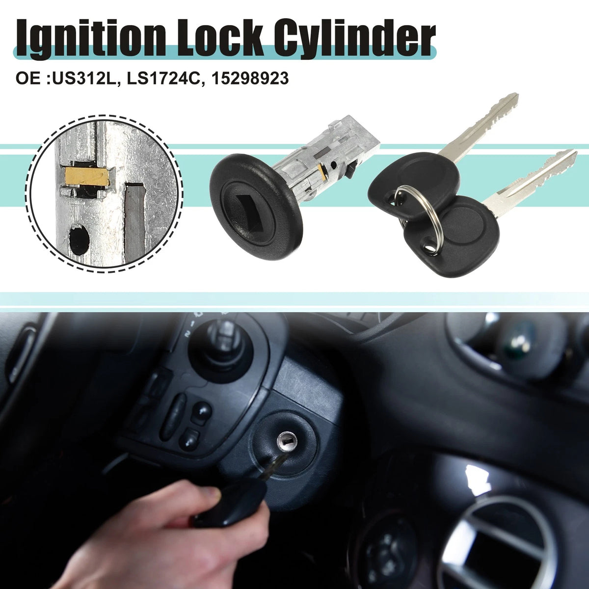 Ignition Switch Cylinder Lock Assembly for Chevrolet Avalanche 1500 (US)