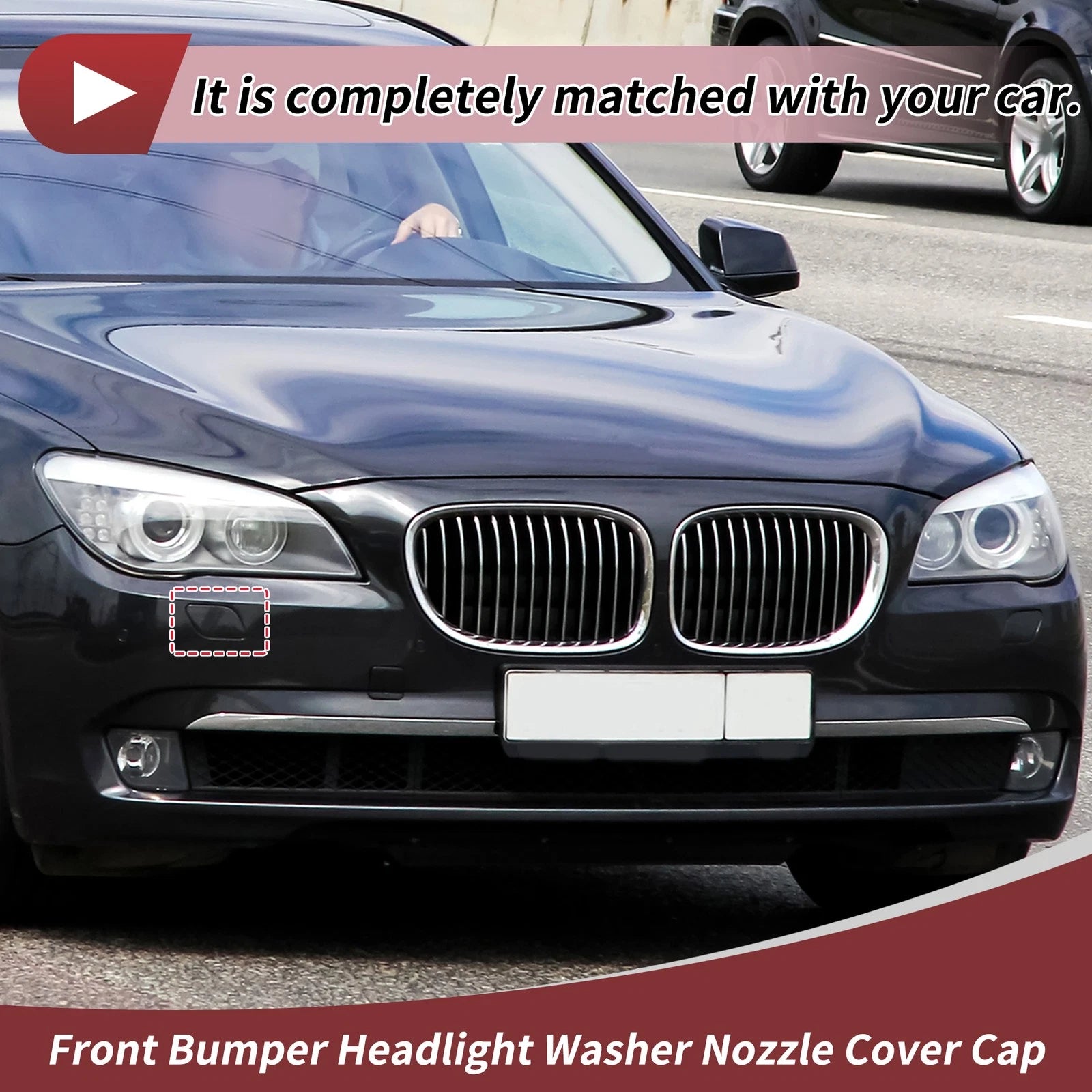 Front Right Washer Nozzle Cover Cap Replacement for BMW 740i (2011–2015)