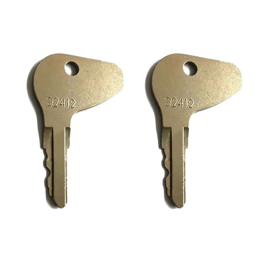 2Pcs Ignition Switch Keys 35260-31852 for Kubota