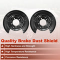 Brake Dust Shield Rear Left Right Replacement for Toyota Highlander (2008–2013)