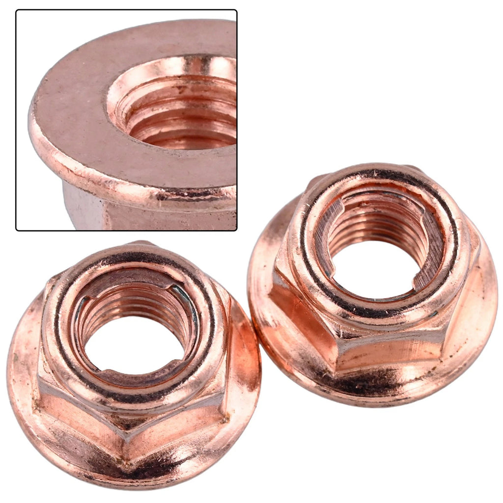 50PCS M8x1.25 Performance Lock Nuts for Exhaust Manifold