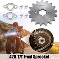 Motorcycle Front Sprocket 17T 20mm Replacement for Honda 50cc 70cc (2005–2015)