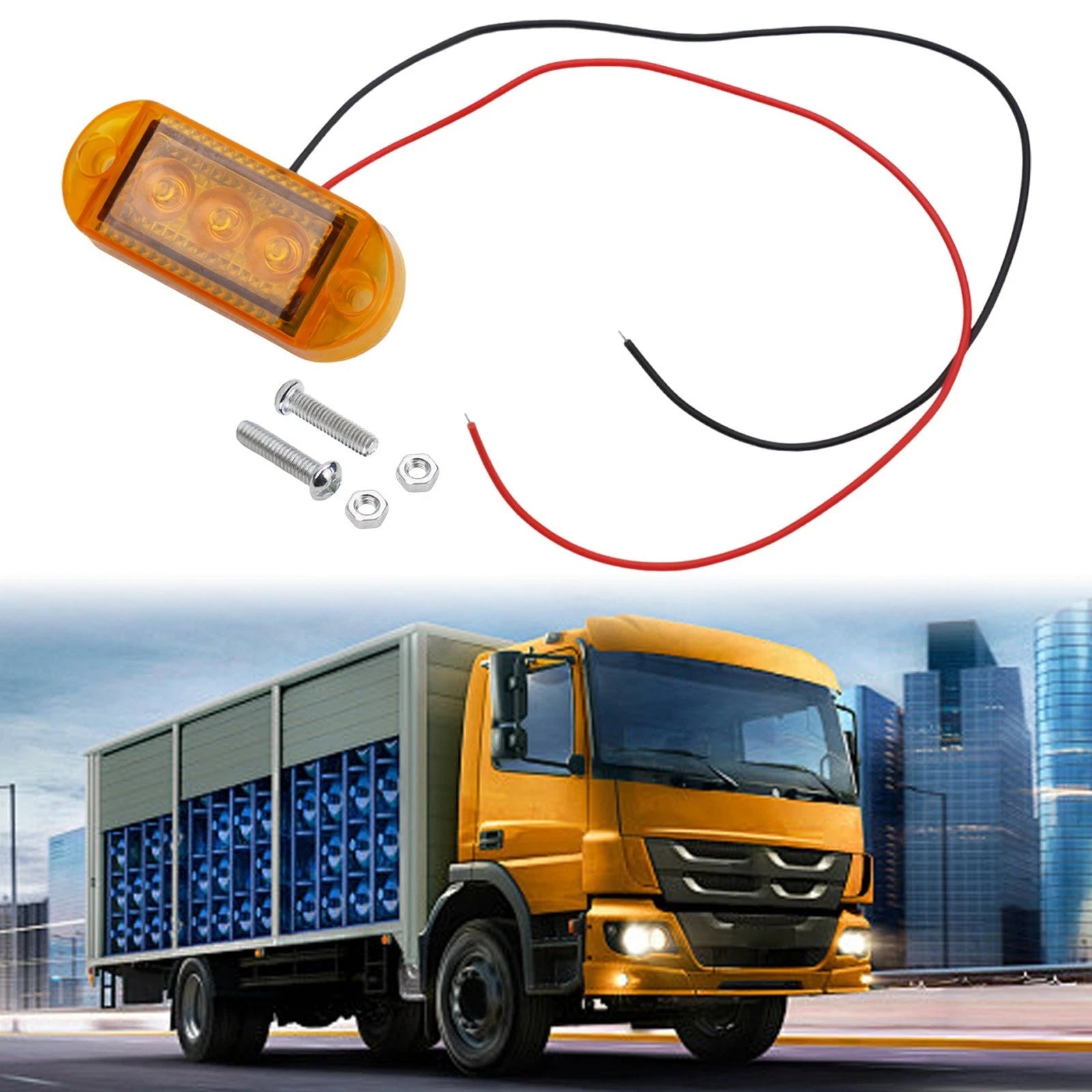 LED Clearance Light Side Marker Lamp for