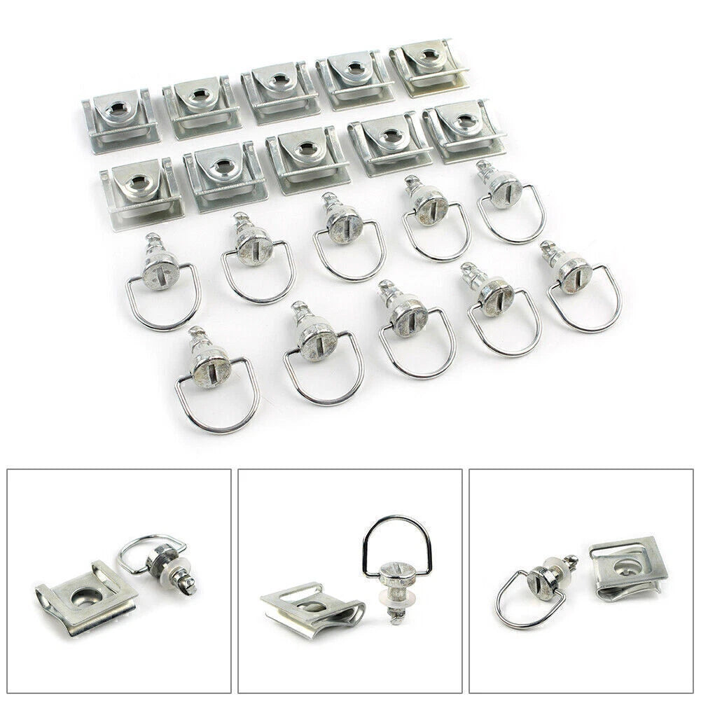10x Quick Release 1/4 Turn Fairing D-Ring Bolt for Honda