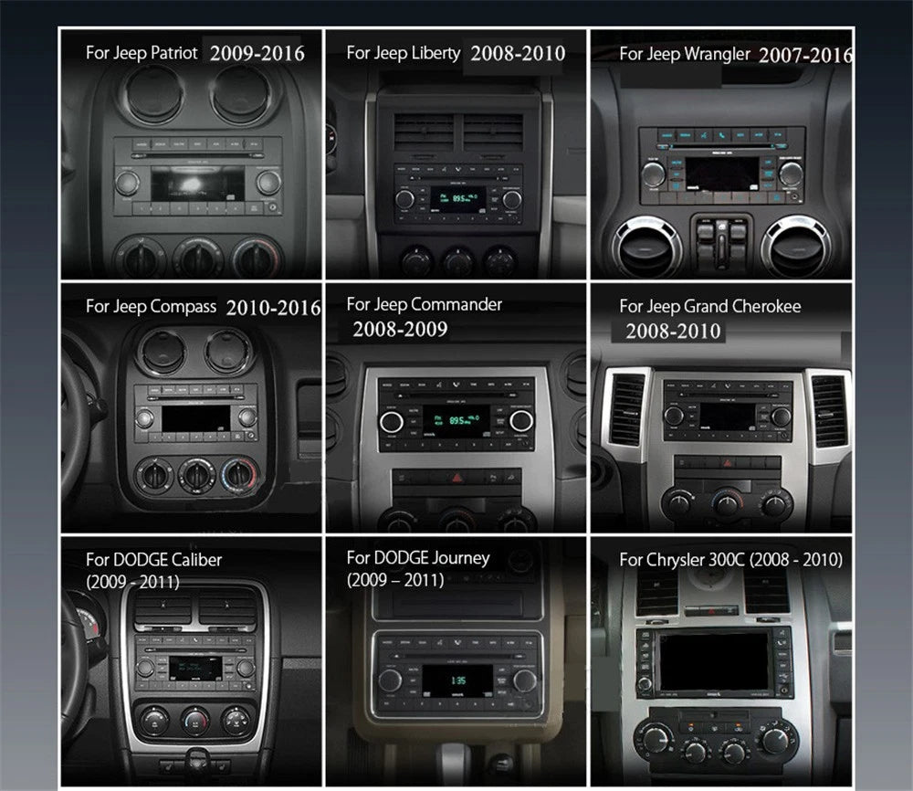 7'' Car Stereo Radio Head Unit for Dodge Charger/Ram (2008–2011)