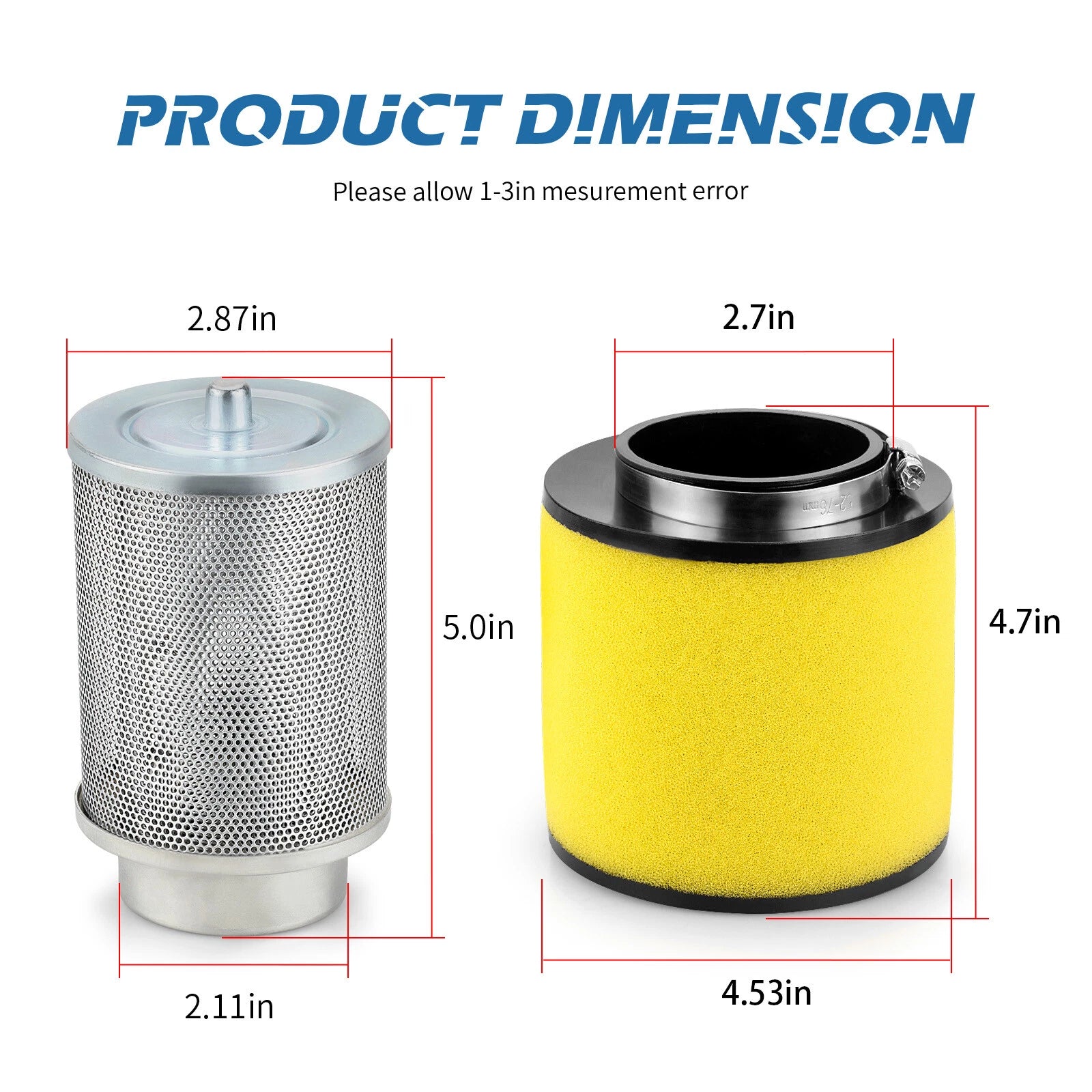 Air Filter & Cage Holder for Honda Rancher 400 TRX400FA TRX400FGA (2004–2007)