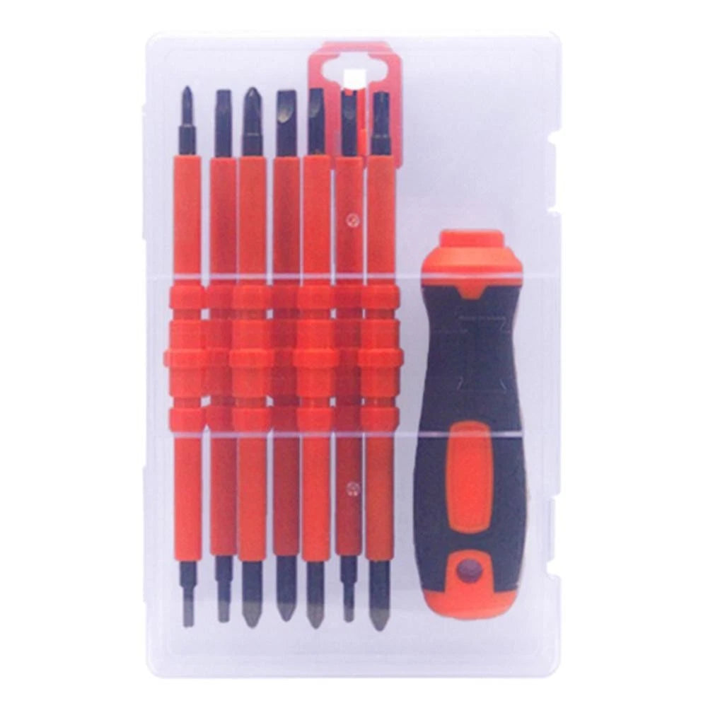 8-Piece Insulated Screwdriver Set for Household Electrical Use