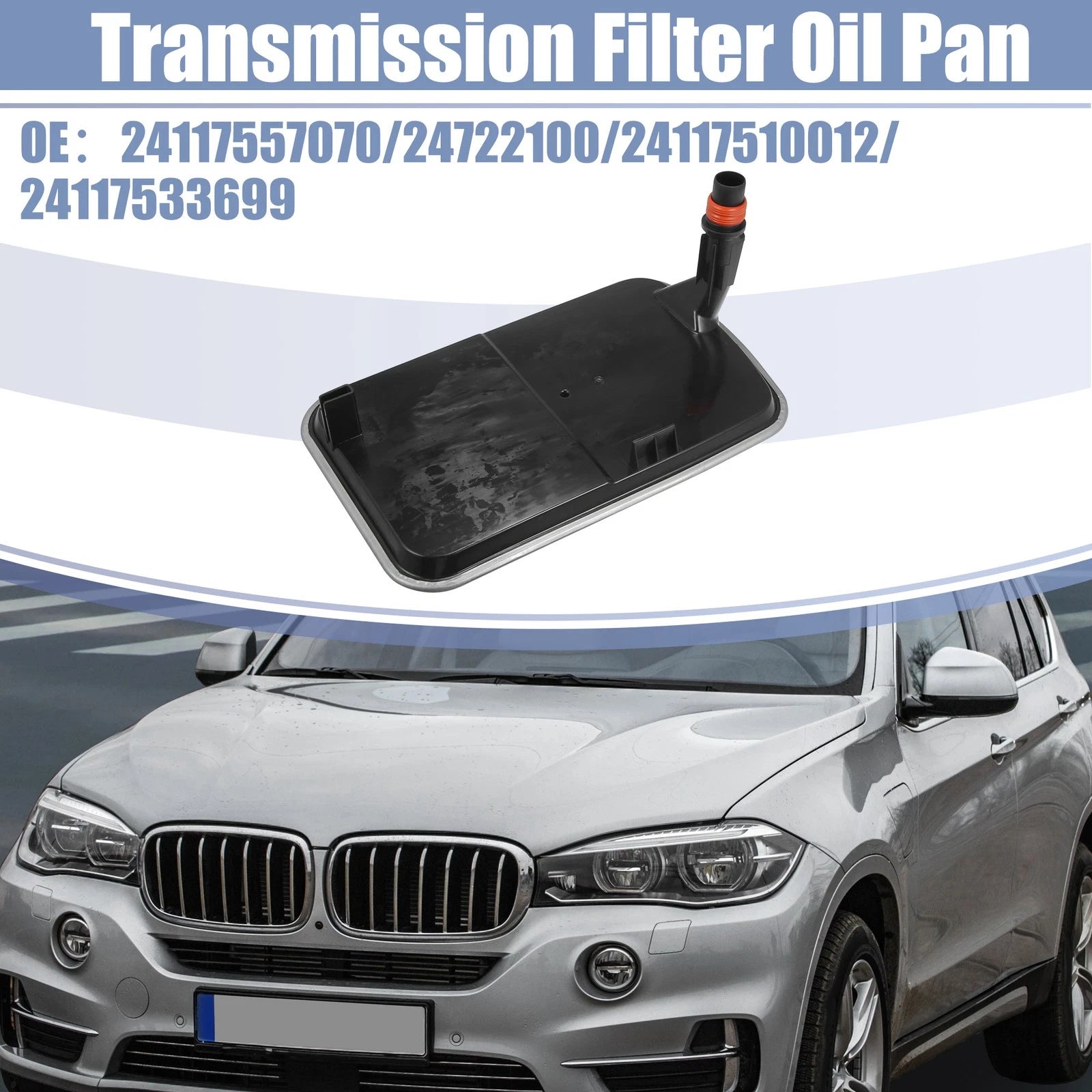 Transmission Filter Oil Pan Replacement for BMW X5 3.0i 3.0L (2008–2018)