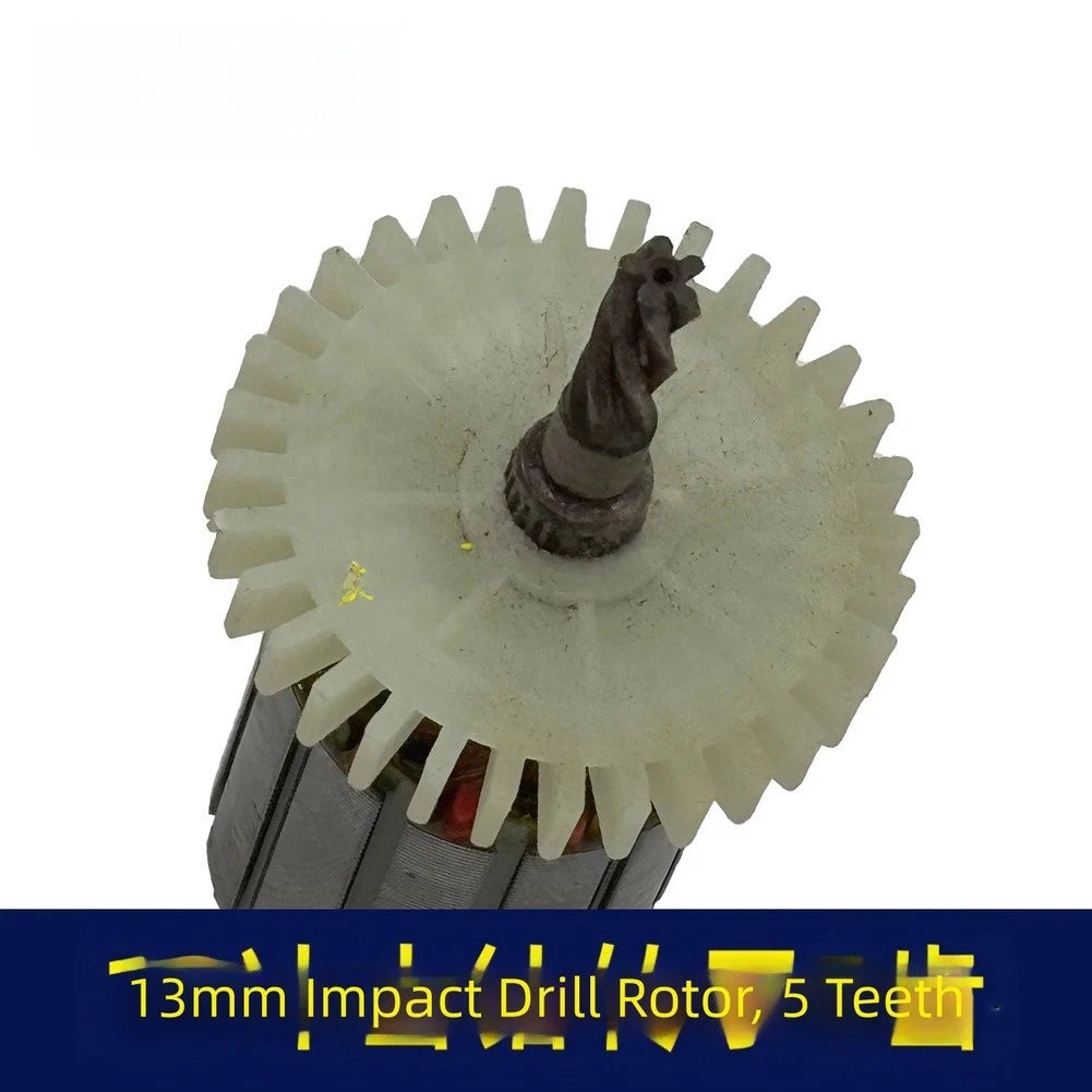 5 Tooth Electric Drill Motor for Efficient Power Transmission (130mm)