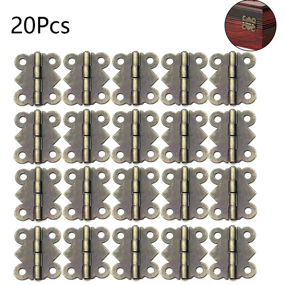 20Pcs Antique Bronze Mini Hinge Jewelry Box Gift Wine Box Toolbox Hinge 2017mm