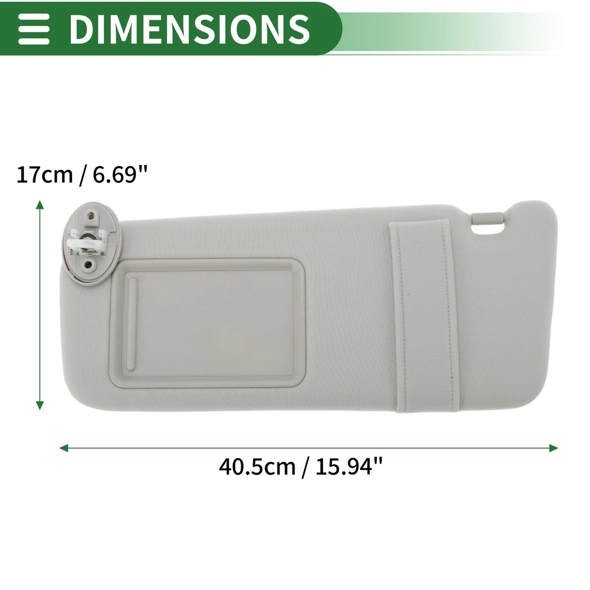 Left Sun Visor for Toyota Venza (2009–2015) with Mirror No. 74320-73010