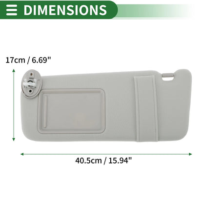 Left Sun Visor for Toyota Venza (2009–2015) with Mirror No. 74320-73010