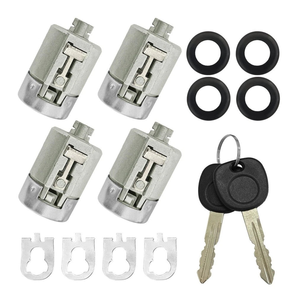 4x Door Lock Cylinder w/ Keys For 01-10 Chevy GMC Express Savana 1500 2500 3500