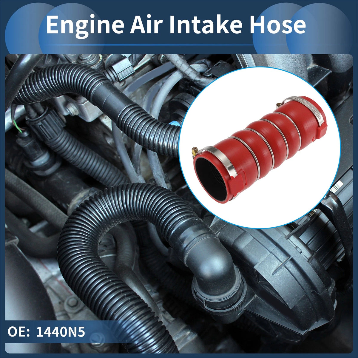 Set of 1 Engine Air Intake Hose for Citroen DS3 (2015–2019) No. 1440N5