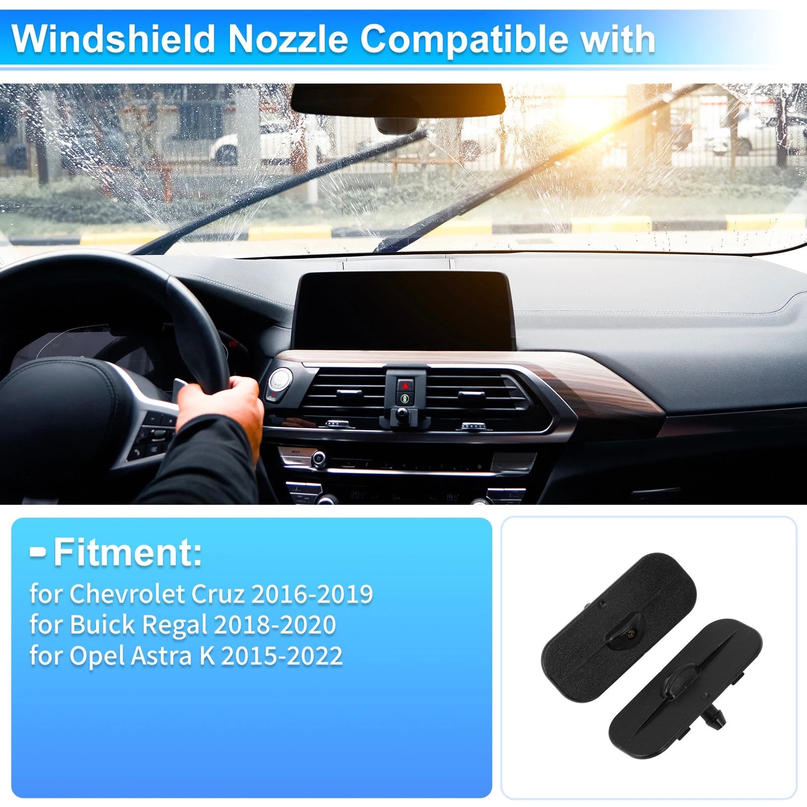 Windshield Washer Nozzle Replacement for Chevrolet Cruze (2016–2019)