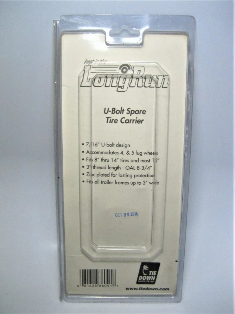 7/16" U-Bolt Spare Tire Carrier for Tie Down Engineering (86091)