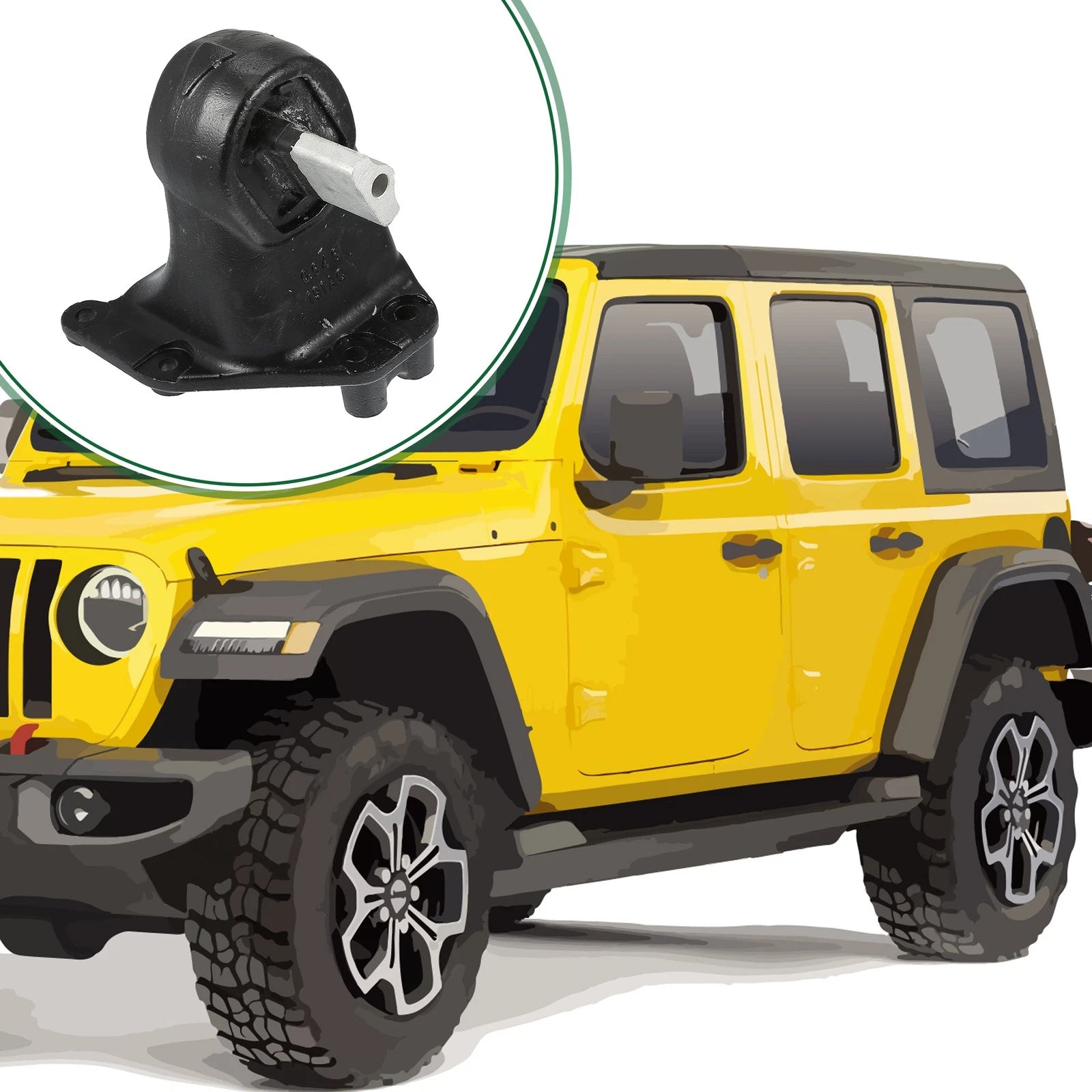 Engine Motor Mount for Jeep Wrangler 3.6L (2012–2018)