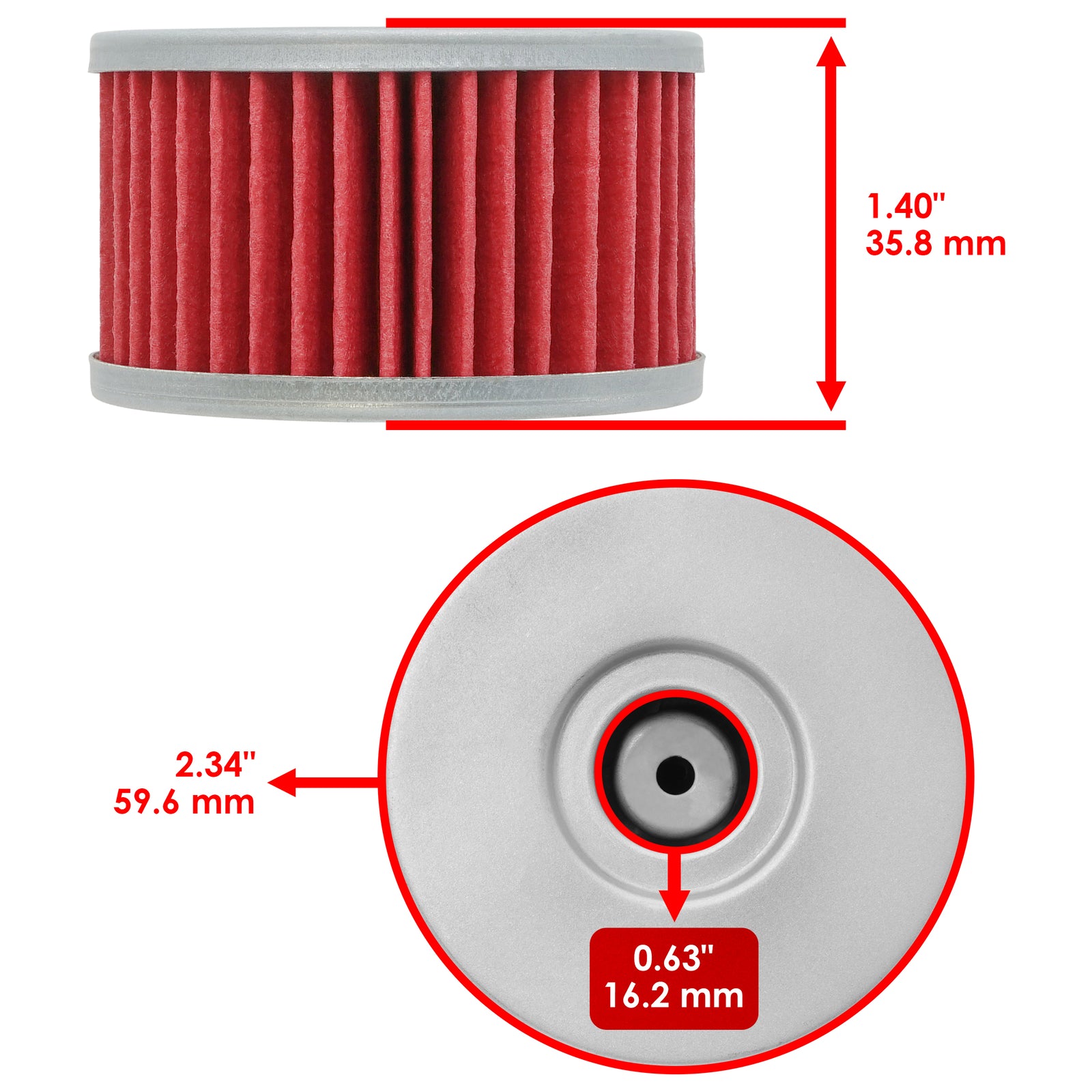 Oil Filter Replacement for Suzuki LS650 Savage (1986–2019)