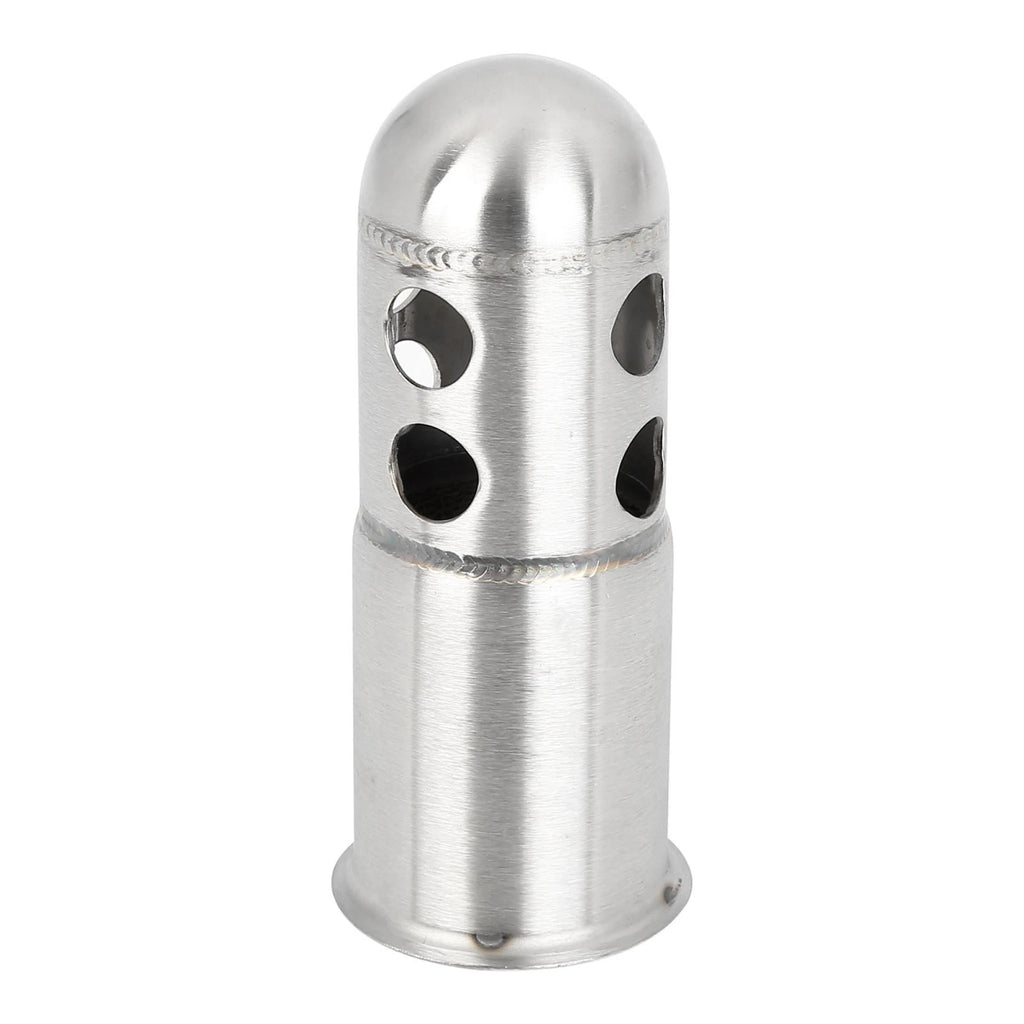 50mm Motorcycle Exhaust Pipe Baffle Muffler Silver Tone