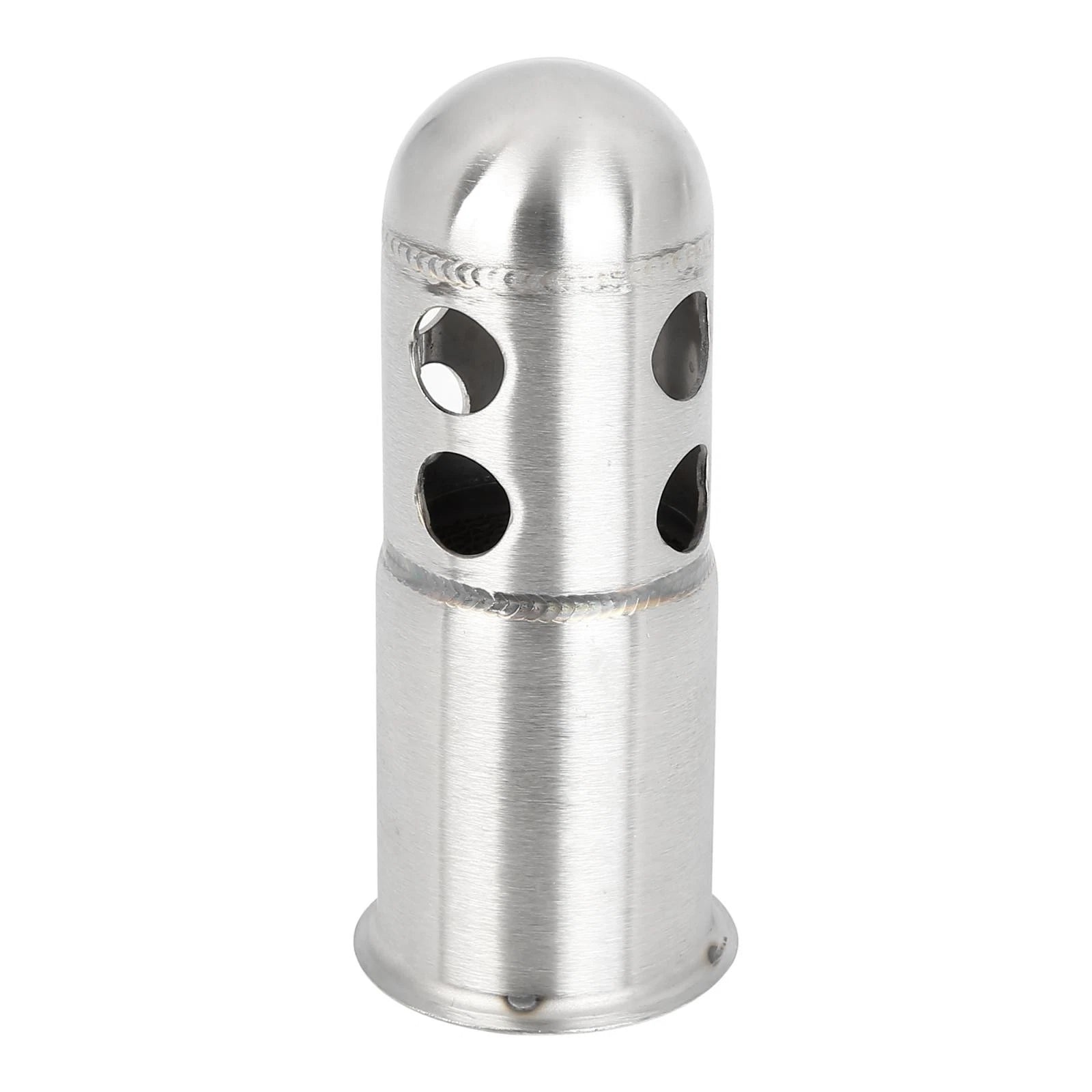 50mm Motorcycle Exhaust Pipe Baffle Muffler Silver Tone
