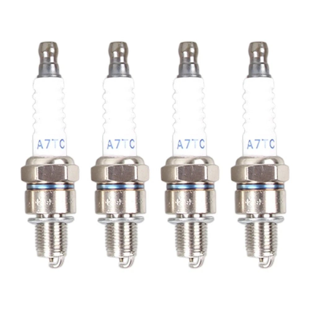 Set of 4 A7TC Spark Electrodes for Grass Trimmer Lawn Mower 70mm 10mm