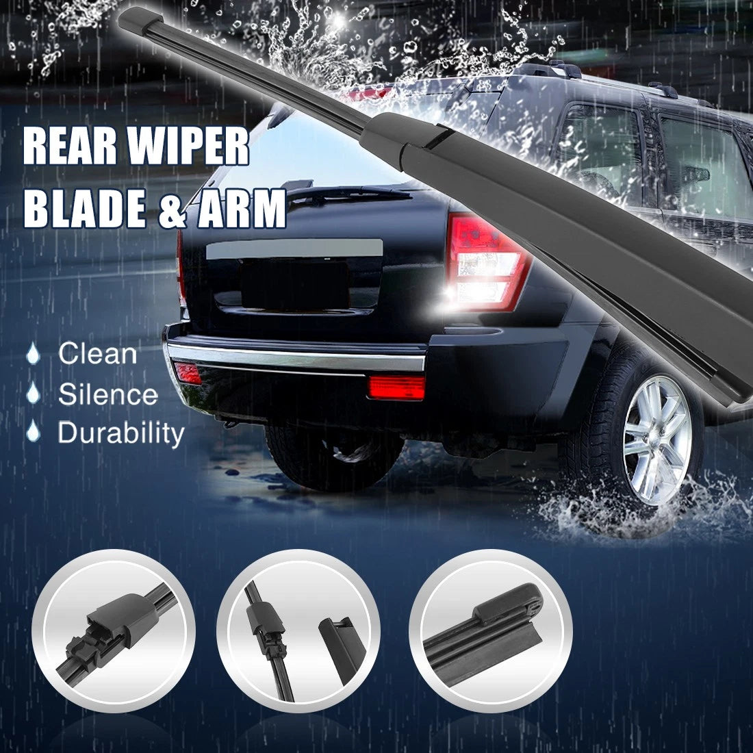 Rear Windshield Wiper Blade Arm Set for Volkswagen Passat B6 (2005–2010)
