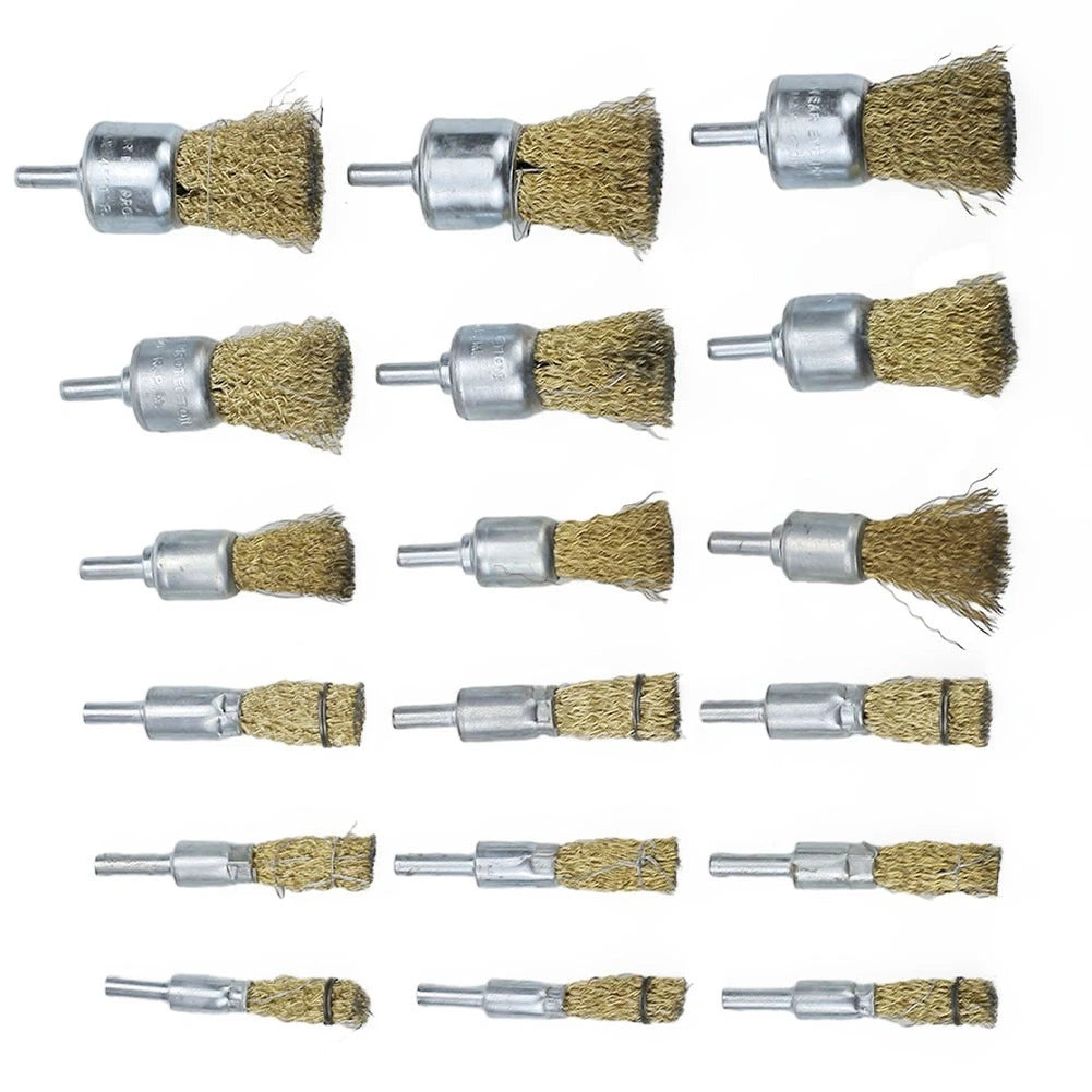 1" Wire Brush with 6mm Shank for Copper Plating