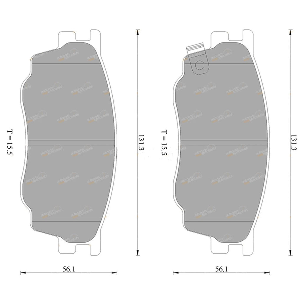 Brembo Front Disc Brake Pads for Mazda 6 (2002–2005)