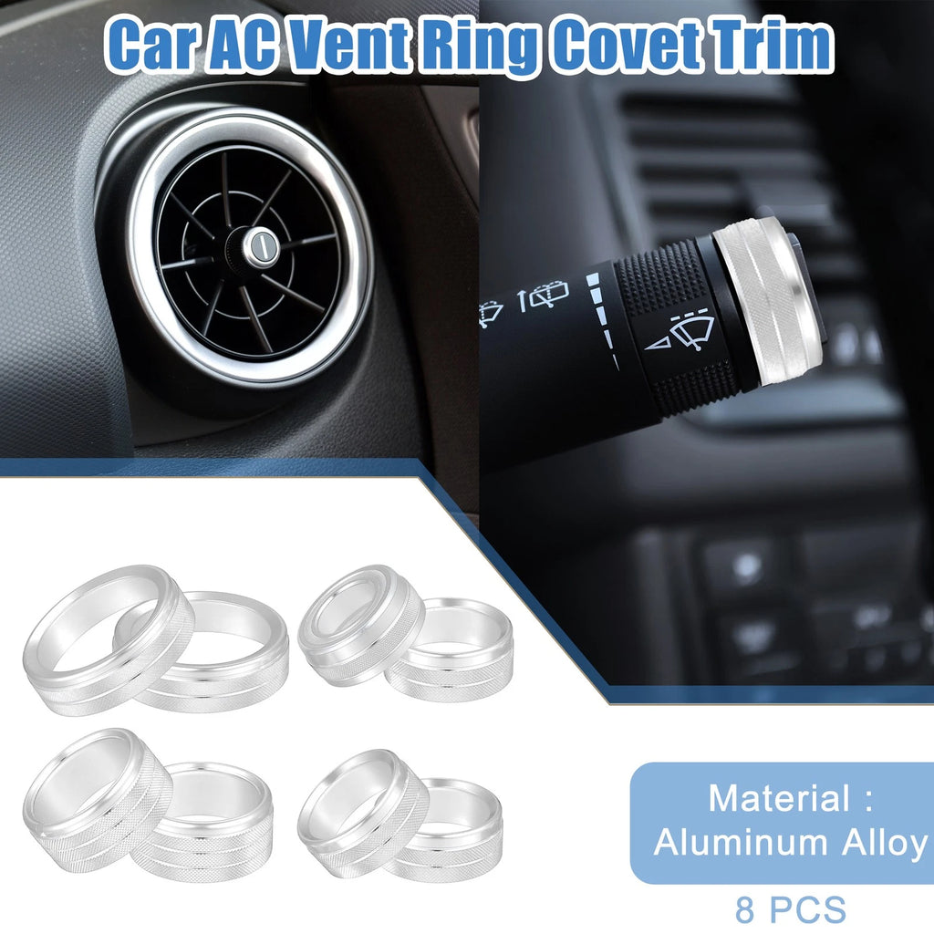 AC Vent Ring Cover Trim Kit 8 Piece for GMC Sierra (2014–2018)