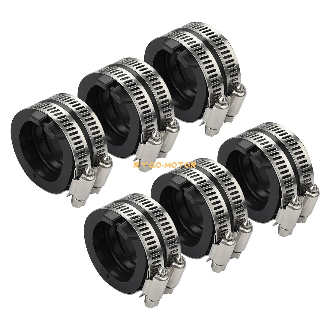 6X Intake Manifold Boot Carburetor Holders for Honda Valkyrie 1500 (1997–2003)