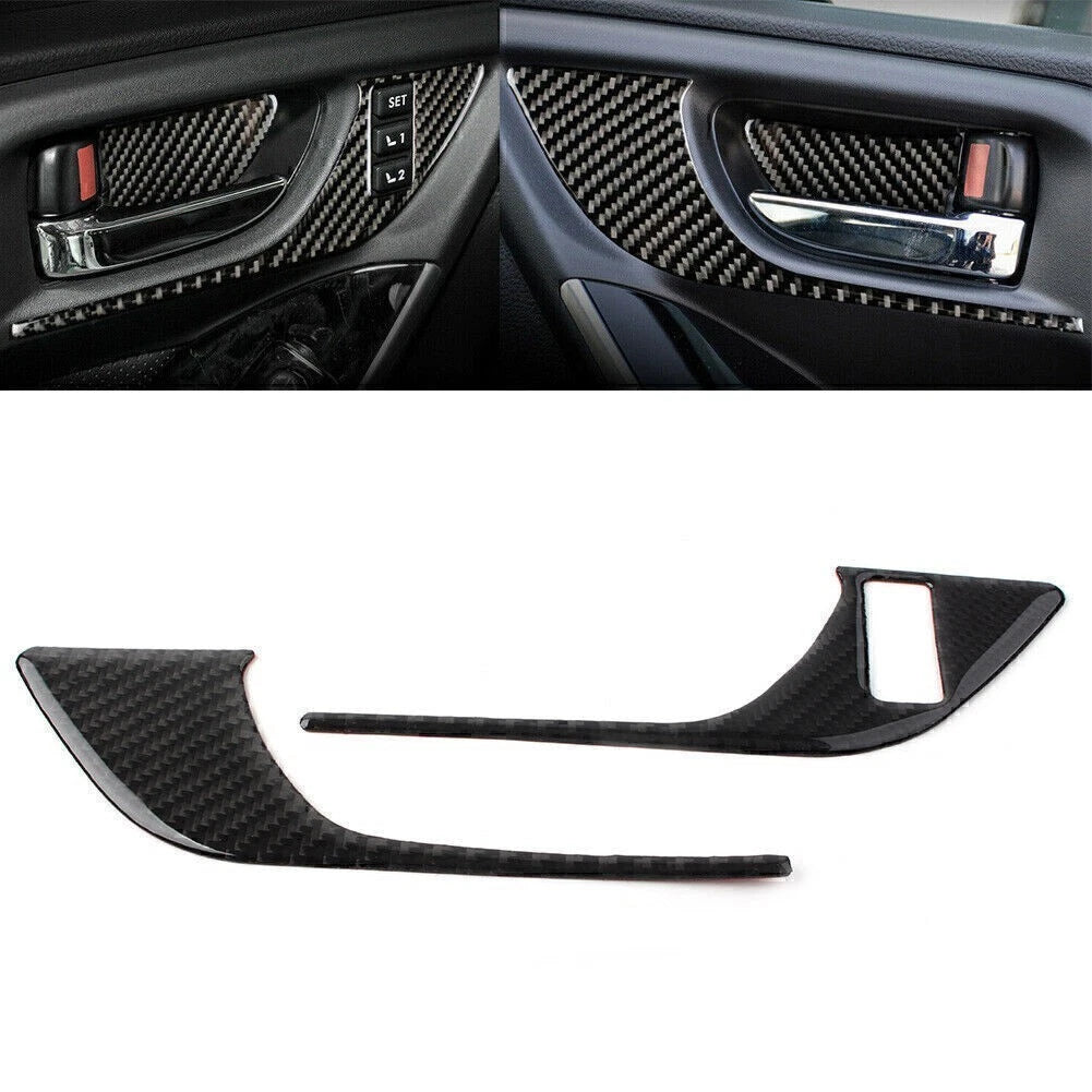 Interior Door Handle Front Cover Trim Carbon for Subaru Forester (2013–2018)