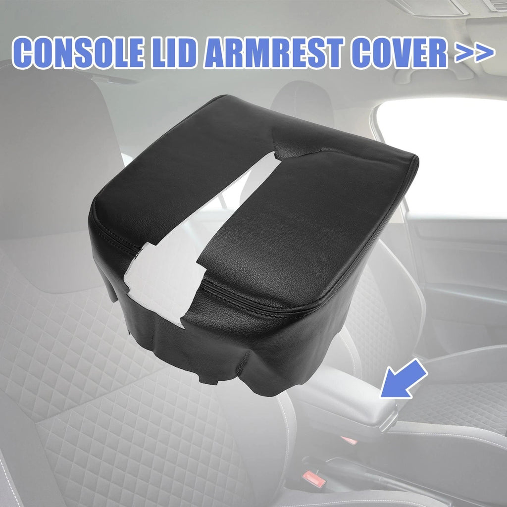 Center Console Lid Armrest Cover Black for Chevrolet Silverado 3500 (2007)