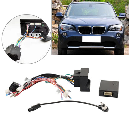 16Pin Stereo Radio Wiring Harness Power Cable for BMW X1 E84 E90