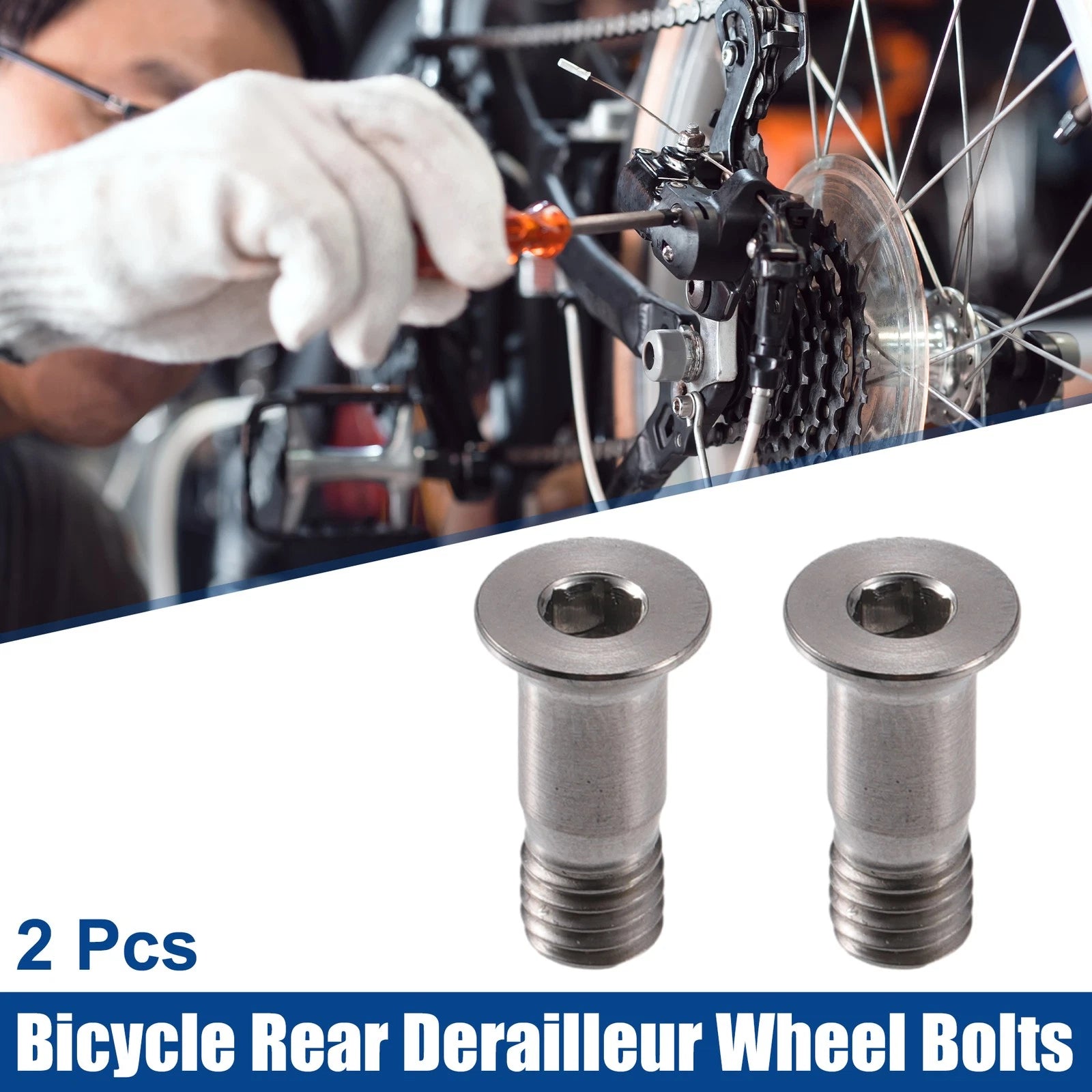 Rear Derailleur Wheel Bolts Set for M5x14.2mm Bikes (Universal)