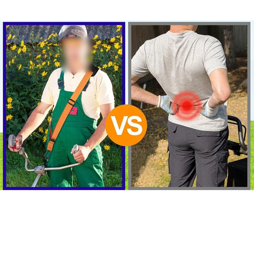Removable Padded Harness Strap with Metal Hook for Yard Tools (Compatible)
