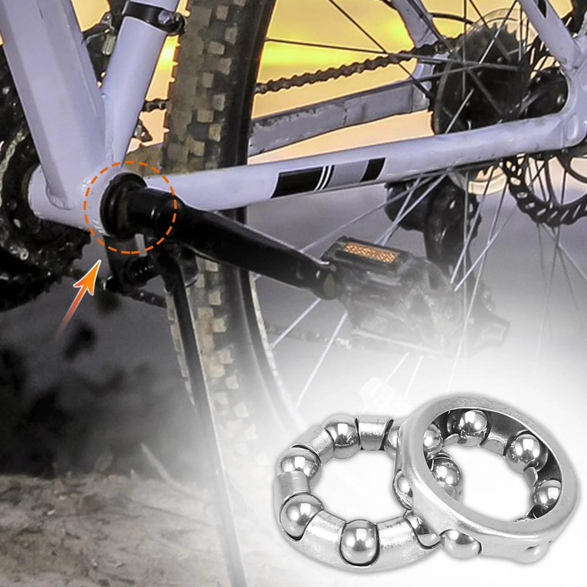 2 Wheel Bearing Retainer Cages for Bicycle Bike Crank 25mm 7mm (2000–2000)