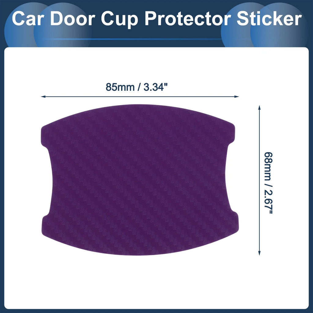 3D Car Door Handle Scratch Protector for Universal Vehicles (68x85mm)
