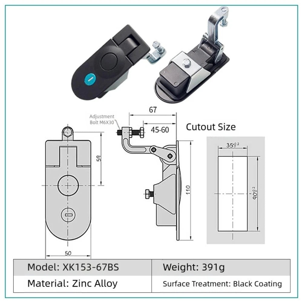 Push Button Bounce Locks for Trailers and Boats (Universal Fit)