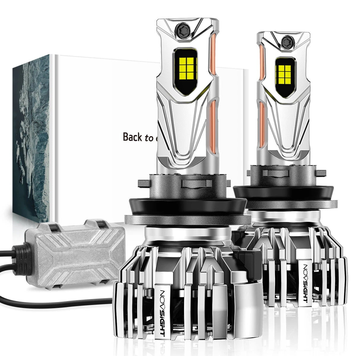 2X H11 LED Headlight Bulbs Conversion Kit 6500K 32000LM for
