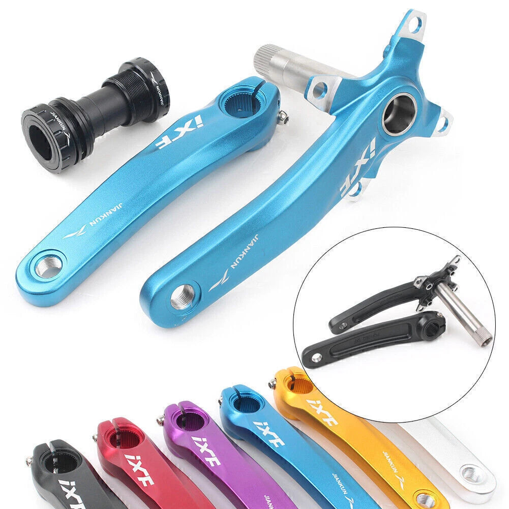 MTB Bicycle Crankset Multicolor IXF 170mm BCD 104mm BB Bracket Stable Aluminum