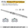 Rear Wheel Axle & Hubs for Honda Recon 250 TRX250TM TRX250TE (1997–2024)
