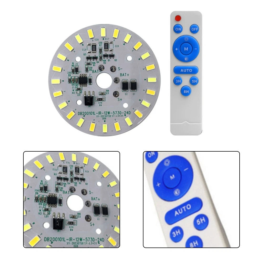 Remote Solar Ceiling Light Panel - Two Color Choices
