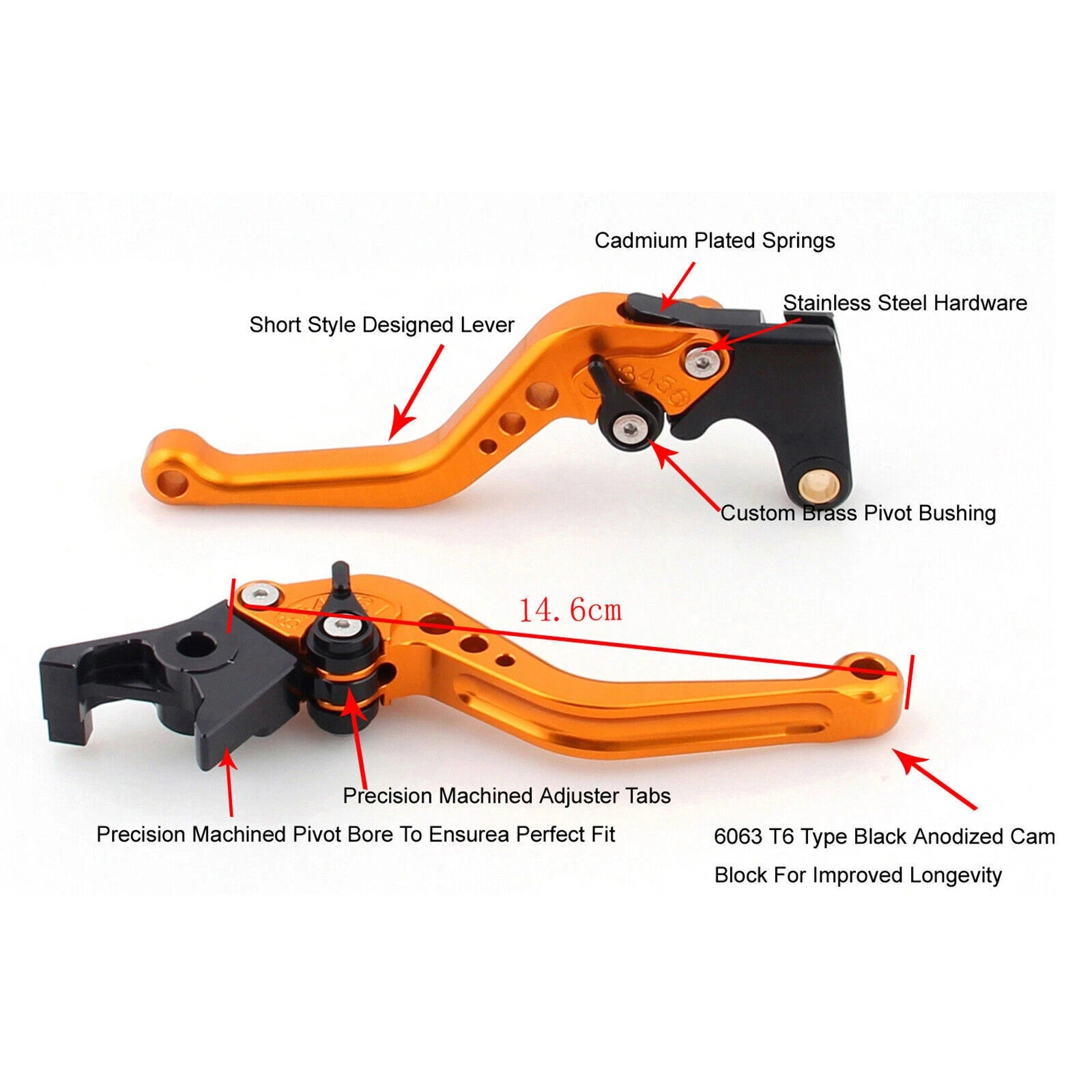 Short Clutch Brake Lever for Vespa GTS 300 Super (T9)