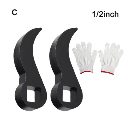 2Pcs Pry Bar Wrench Adaptor Head for Prying and Disassembly Tasks